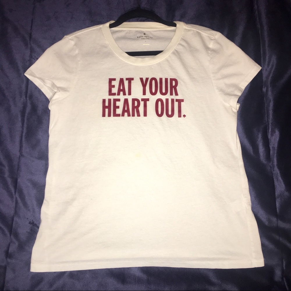 Kate Spade “Eat Your Heart Out” tee shirt